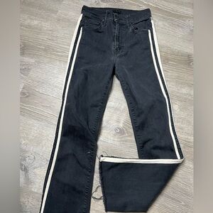 Mother Insider Crop‎ Step Fray Guilty Racer Jeans- 24
